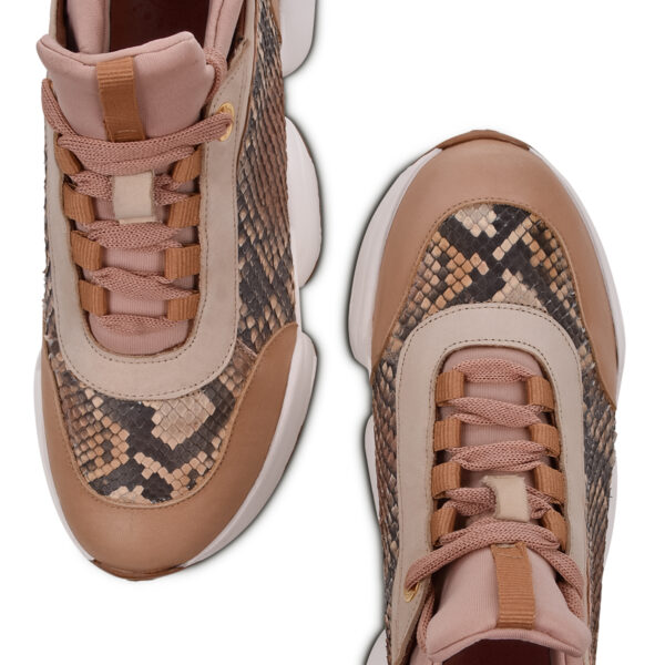 TENIS CUADRA EN PIEL DE PITON RET BLUSH - Image 9