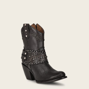 BOTIN CUADRA EN PIEL DE PITON BELLY