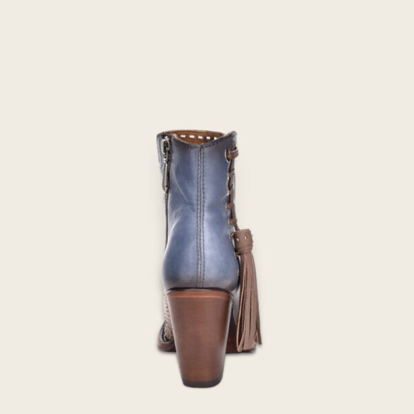 BOTA CUADRA EN PIEL DE PITON BELLY PLUNGE BLUSH - Image 3