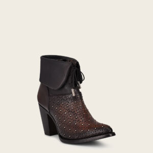 BOTIN CUADRA EN PIEL DE RES CRUST