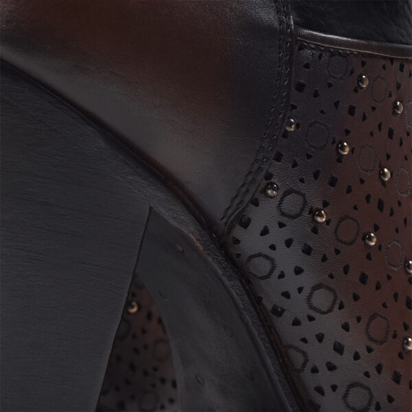 BOTIN CUADRA EN PIEL DE RES CRUST - Image 4