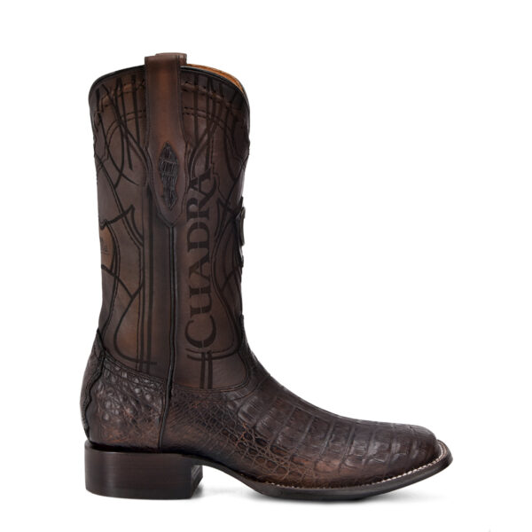 BOTA CUADRA EN PIEL DE FUSCUS BELLY LOMO PARIS - Image 9