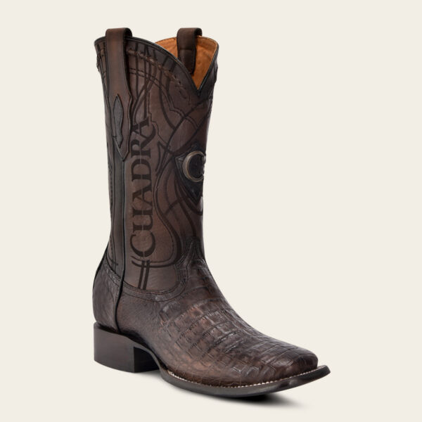 BOTA CUADRA EN PIEL DE FUSCUS BELLY LOMO PARIS