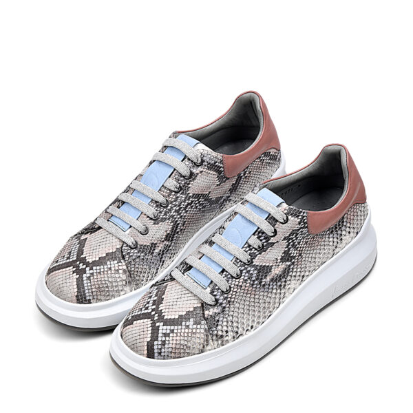 TENIS FRANCO CUADRA EN PIEL DE PITON RET BLUSH - Image 2