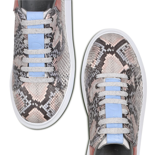 TENIS FRANCO CUADRA EN PIEL DE PITON RET BLUSH - Image 10