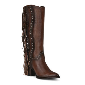 BOTA CUADRA EN PIEL DE RES ARGELIA CAFÉ
