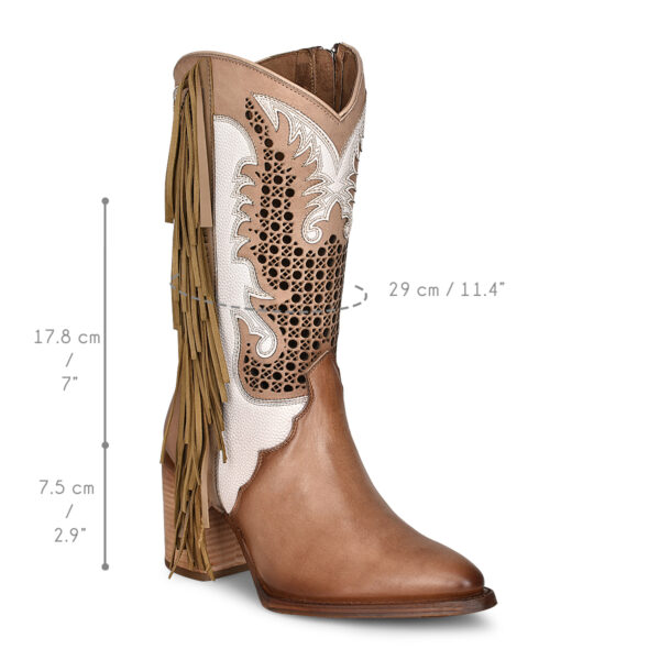 BOTA CUADRA EN PIEL DE RES ONTARIO - Image 9