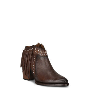 BOTIN CUADRA EN PIEL DE RES