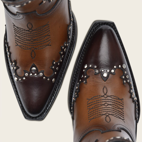 BOTIN CUADRA EN PIEL GENUINA DE BOVINO SALTILLO - Image 5