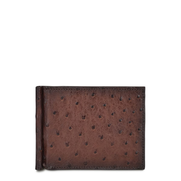 BILLETERA CUADRA EN PIEL DE AVESTRUZ - Image 3