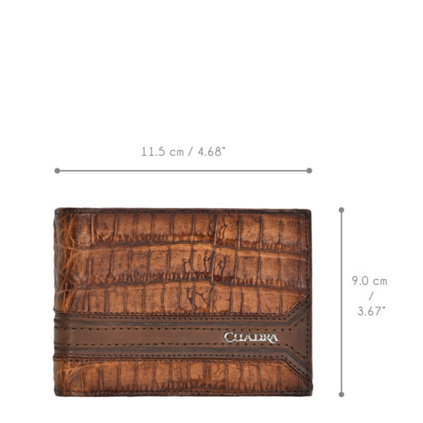 BILLETERA CUADRA EN PIEL DE CAIMAN - Image 6
