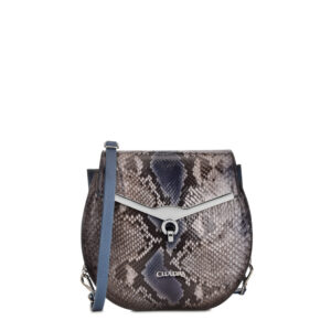 BOLSO CUADRA EN PIEL DE PITON