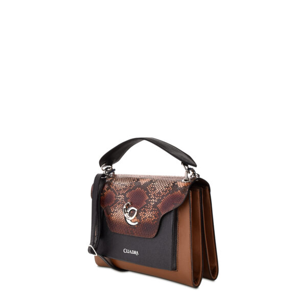 BOLSO CUADRA EN PIEL DE PITON - Image 3