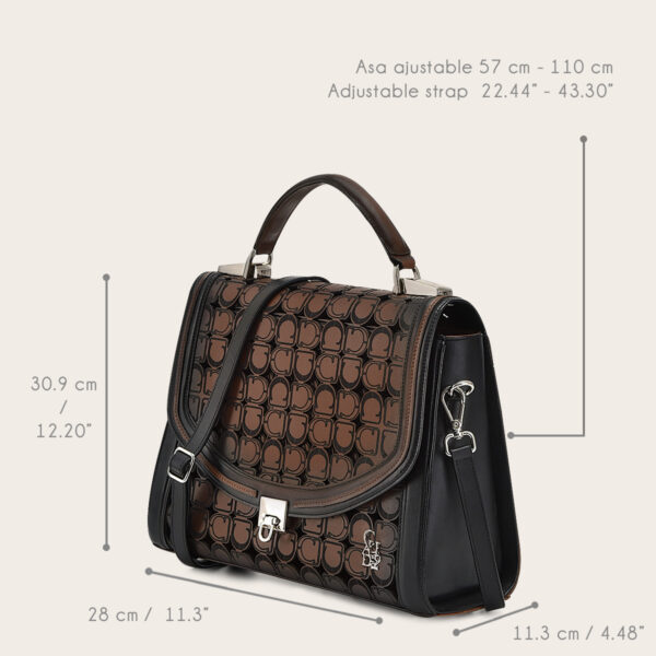 BOLSO CUADRA EN PIEL DE GENUINA DE RES - Image 6