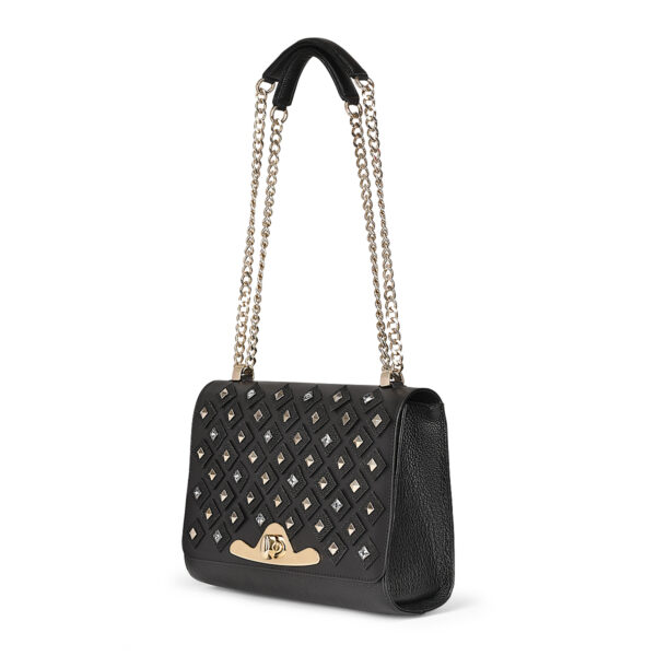 BOLSO CUADRA CON APLICACIONES EN PIEL DE MANTARRAYA Y RES - Image 2