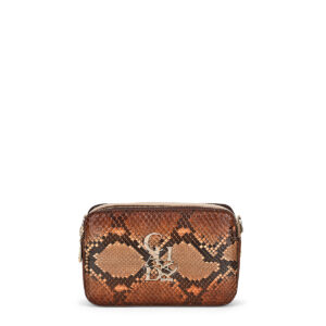 BOLSO CUADRA EN PIEL DE PITON
