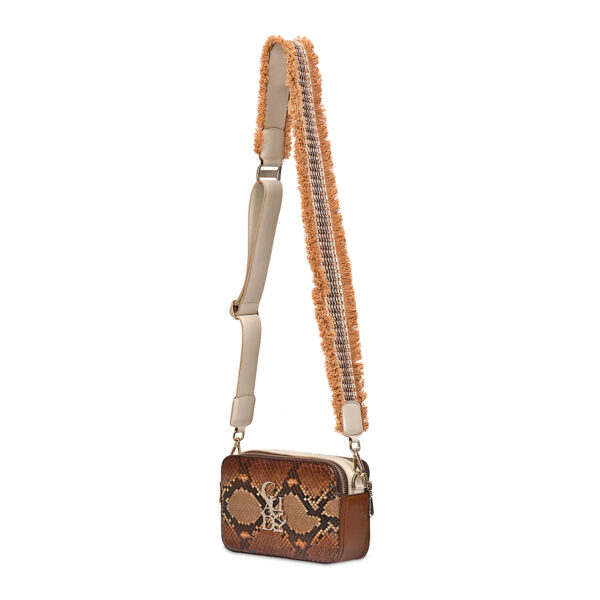 BOLSO CUADRA EN PIEL DE PITON - Image 3