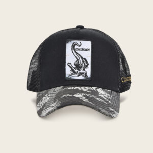 GORRA CUADRA CON DISEÑO DE CAIMAN