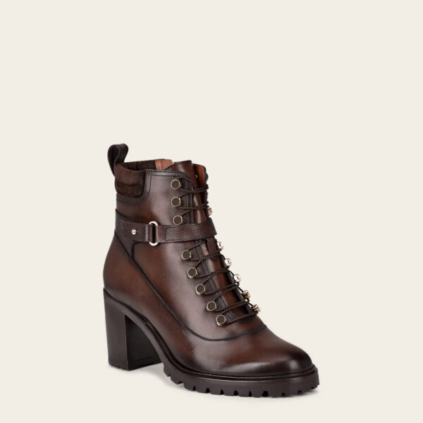 BOTIN FRANCO CUADRA EN PIEL DE TERNERA INCA