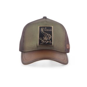 GORRA CUADRA CON DISEÑO DE CAIMAN
